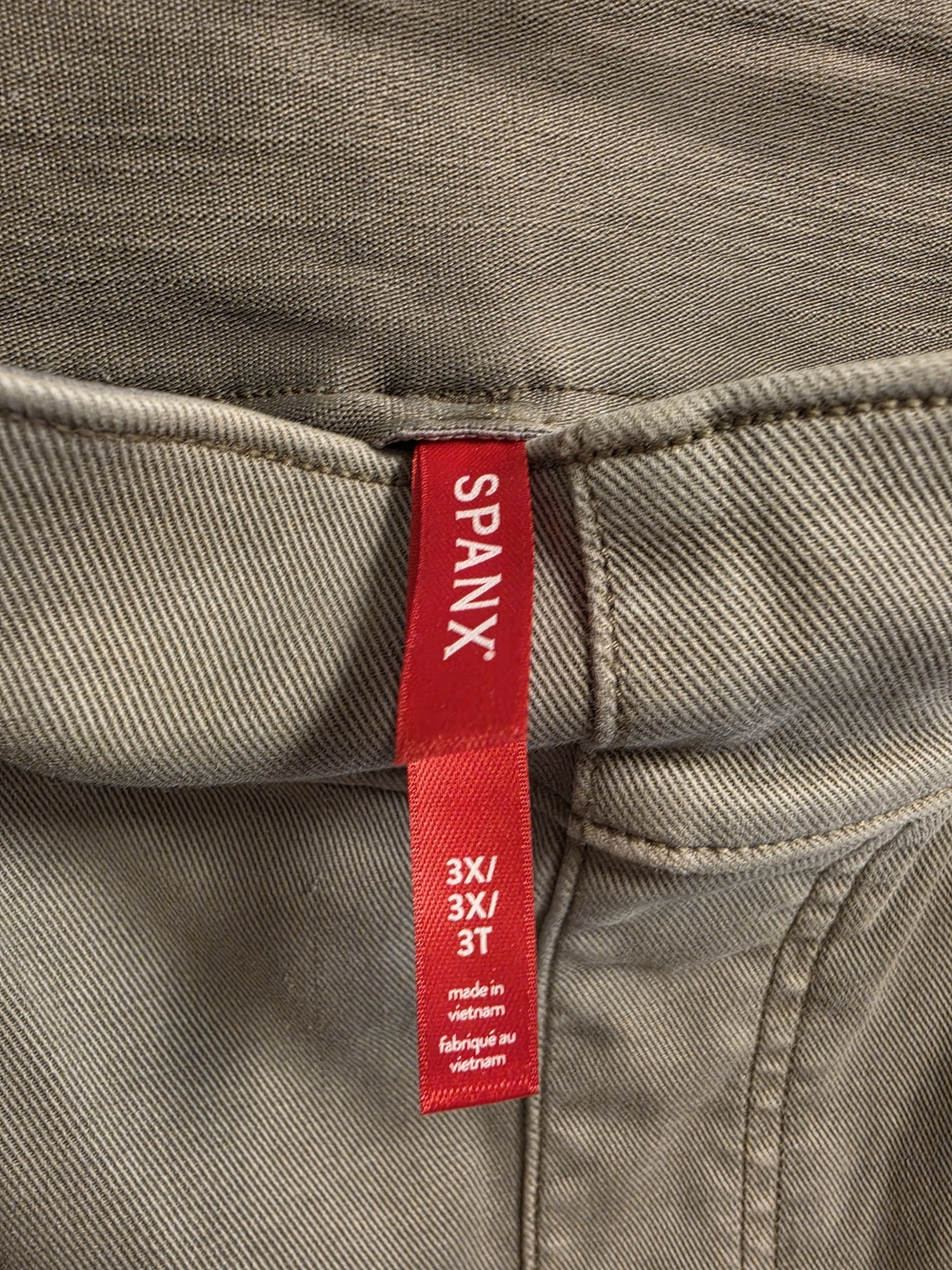 NWOT SPANX stretch twill straight leg pants in Sage - Picture 7 of 10